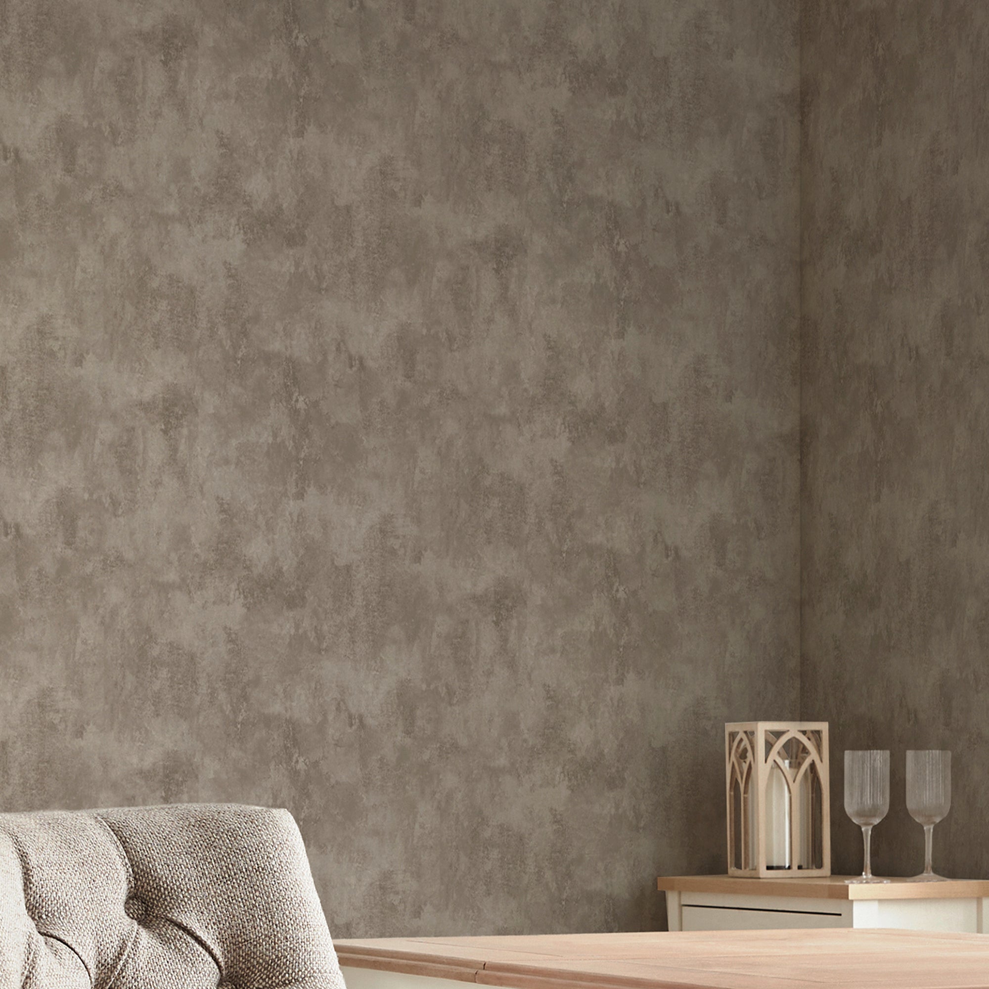 145901 Luxe Aurora Putty Wallpaper by Next