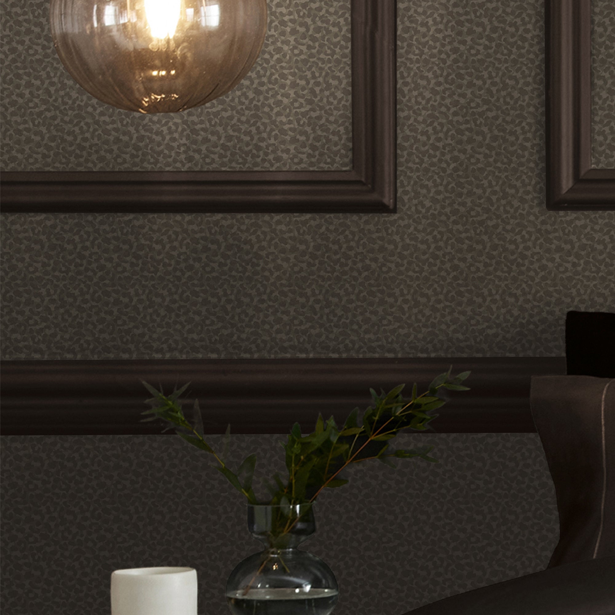 145907 Luxe Leopard Taupe Wallpaper by Next