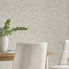 145910 Luxe Palmetta Ivory Wallpaper by Next