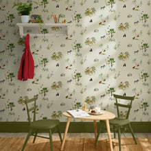 146828 Animals of the World Hambleton Sage Wallpaper by Sophie Allport
