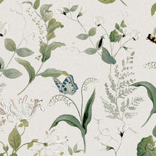 146830 Wild Floral Langham White Langham Whiite Wallpaper by Sophie Allport