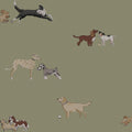 Doggy Daycare Mossbank Green Sophie Allport SS26 Wallpaper by Sophie Allport