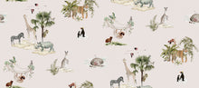 146832 Animals of the World Chalk Blush Wallpaper by Sophie Allport