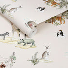 146832 Animals of the World Chalk Blush Wallpaper by Sophie Allport