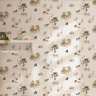146832 Animals of the World Chalk Blush Wallpaper by Sophie Allport