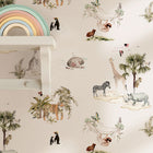 146832 Animals of the World Chalk Blush Wallpaper by Sophie Allport