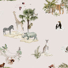 146832 Animals of the World Chalk Blush Wallpaper by Sophie Allport