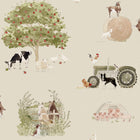 146834 Farm Friends Hambleton Sage Wallpaper by Sophie Allport