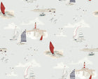 146835 Coastal Boats Cottesmore Sky Wallpaper by Sophie Allport