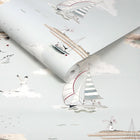 146835 Coastal Boats Cottesmore Sky Wallpaper by Sophie Allport