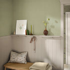 146837 Herringbone Texture Mossbank Green Wallpaper by Sophie Allport