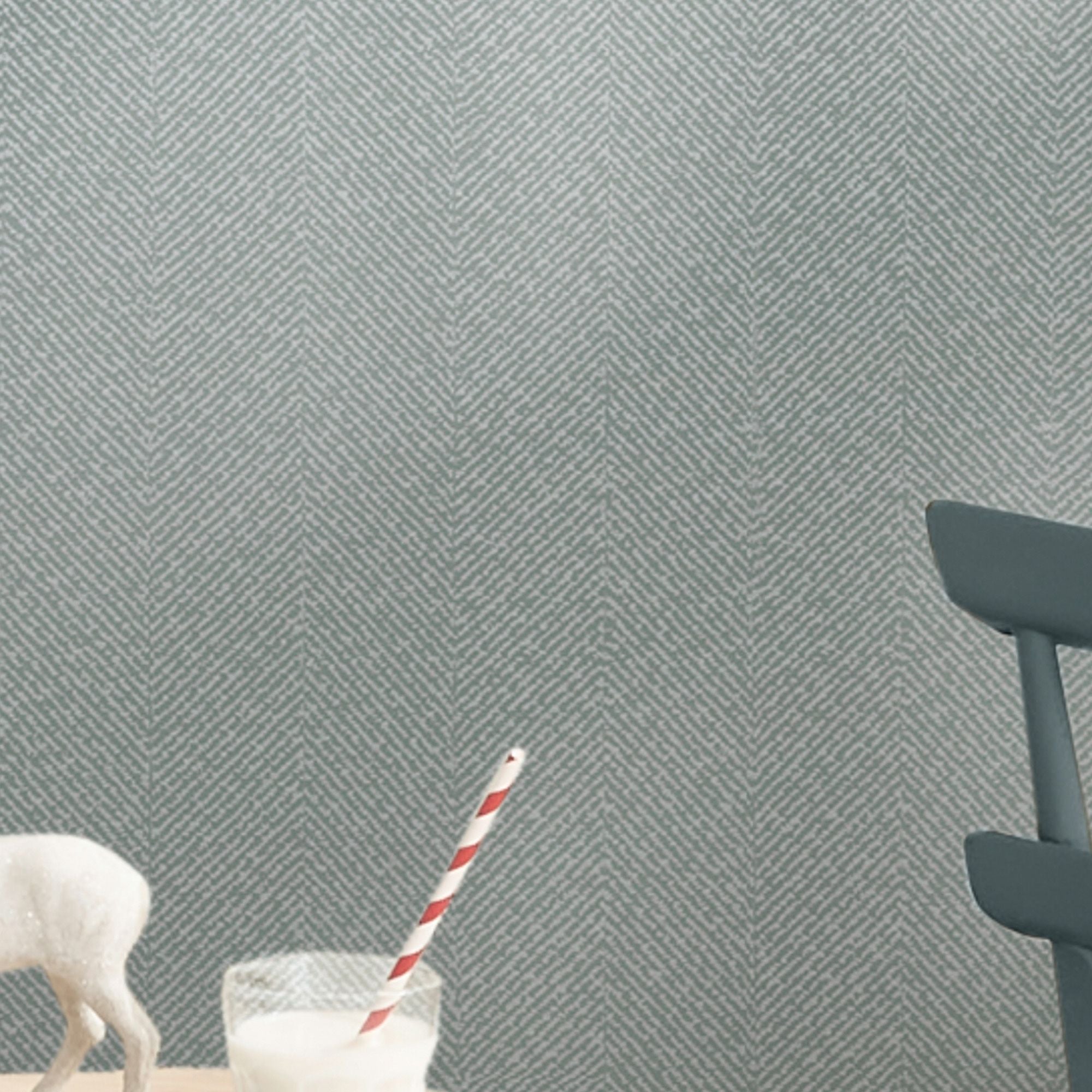 146838 Herringbone Texture Morning Fog Wallpaper by Sophie Allport