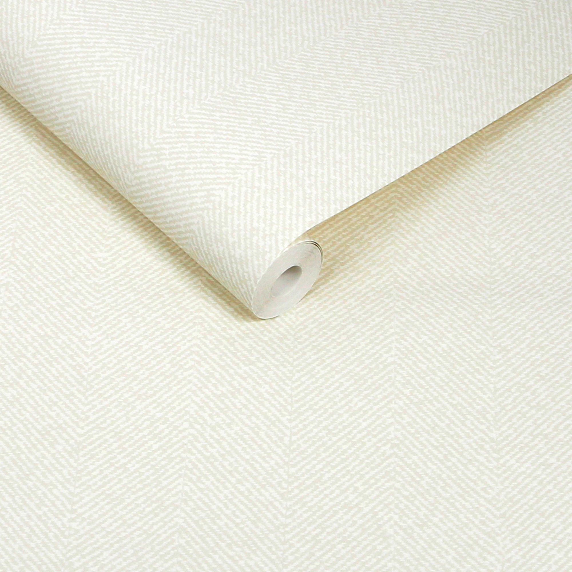 146839 Herringbone Texture Uppingham Grey Wallpaper by Sophie Allport
