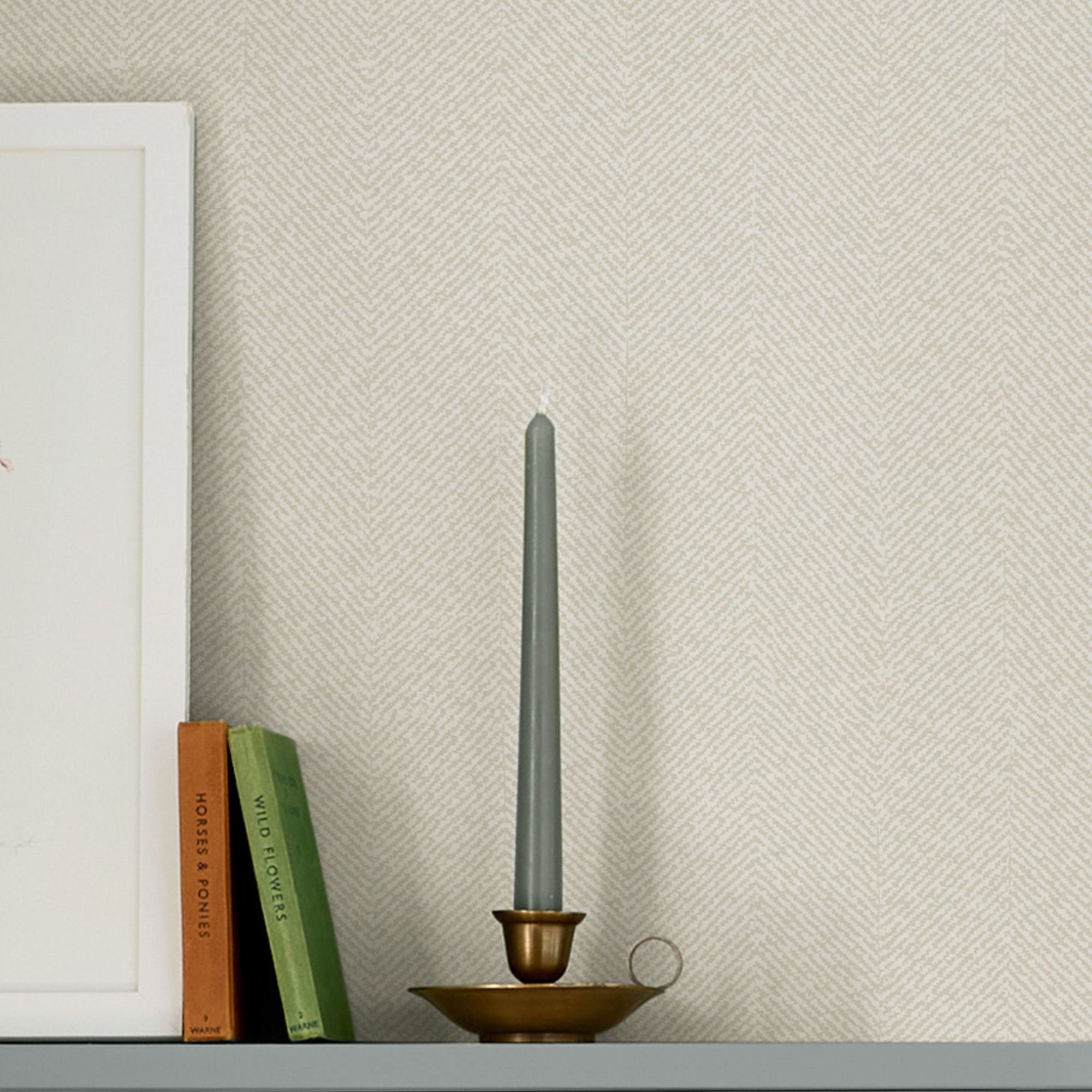 146839 Herringbone Texture Uppingham Grey Wallpaper by Sophie Allport