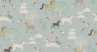 146840 Forest Ponies Witham Blue Wallpaper by Sophie Allport