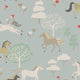 Forest Ponies Witham Blue Sophie Allport SS26 Wallpaper by Sophie Allport