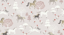 146841 Forest Ponies Chalk Blush Wallpaper by Sophie Allport