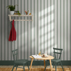 146843 Oundle Stripe Morning Fog Wallpaper by Sophie Allport