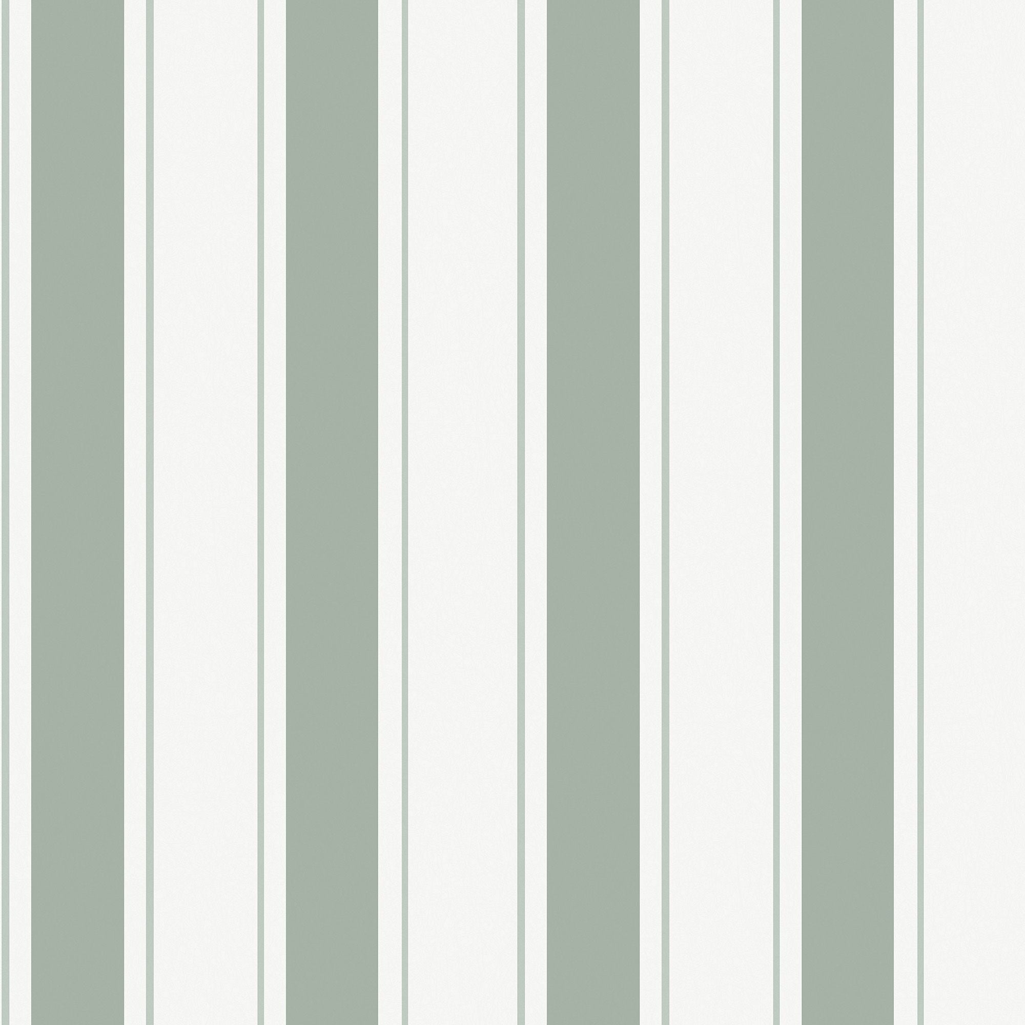 146843 Oundle Stripe Morning Fog Wallpaper by Sophie Allport