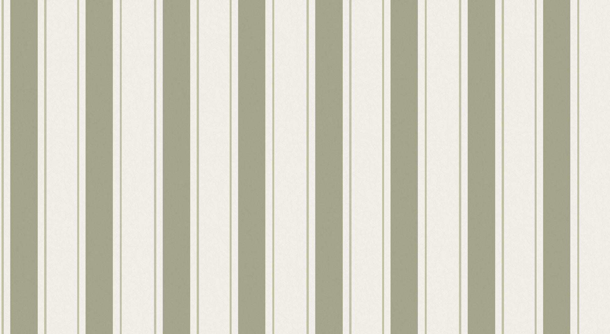 146844 Oundle Stripe Mossbank Green Wallpaper by Sophie Allport