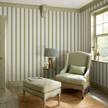 146844 Oundle Stripe Mossbank Green Wallpaper by Sophie Allport
