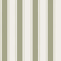 Oundle Stripe Mossbank Green Sophie Allport SS26 Wallpaper by Sophie Allport