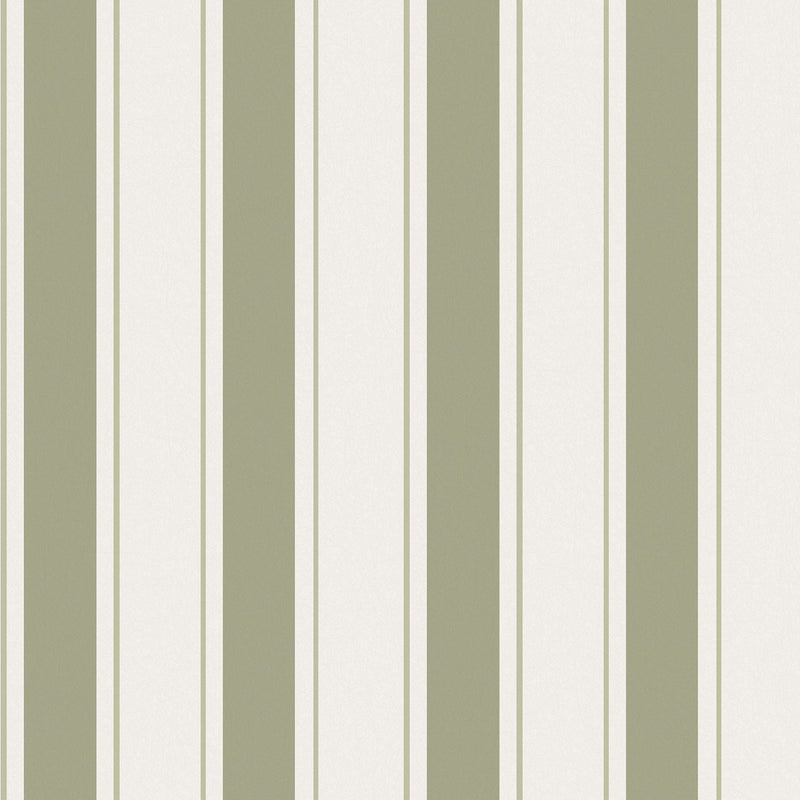 146844 Oundle Stripe Mossbank Green Wallpaper by Sophie Allport
