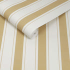 146845 Oundle Stripe Warm Honey Wallpaper by Sophie Allport