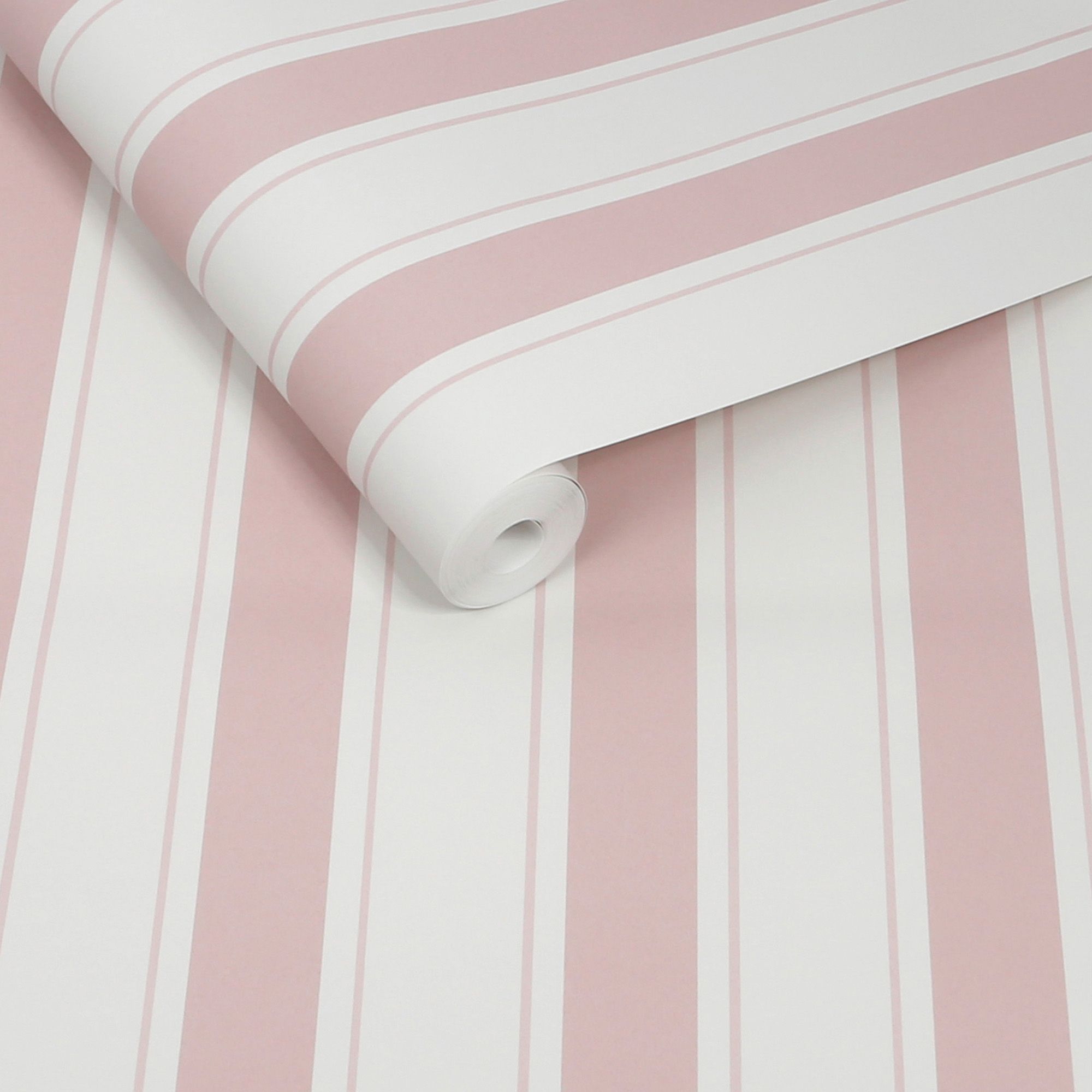 146846 Oundle Stripe Cottesmore Blush Wallpaper by Sophie Allport