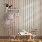 146846 Oundle Stripe Cottesmore Blush Wallpaper by Sophie Allport