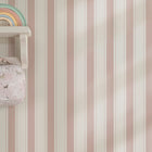 146846 Oundle Stripe Cottesmore Blush Wallpaper by Sophie Allport