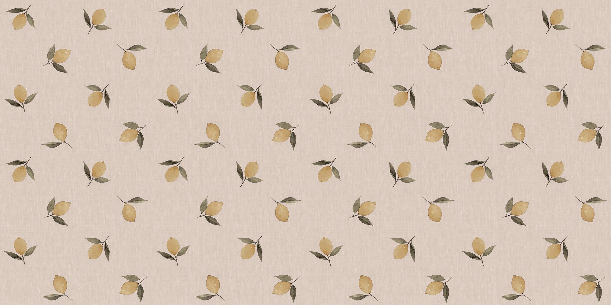 146848 Lemons Soft Linen Wallpaper by Sophie Allport