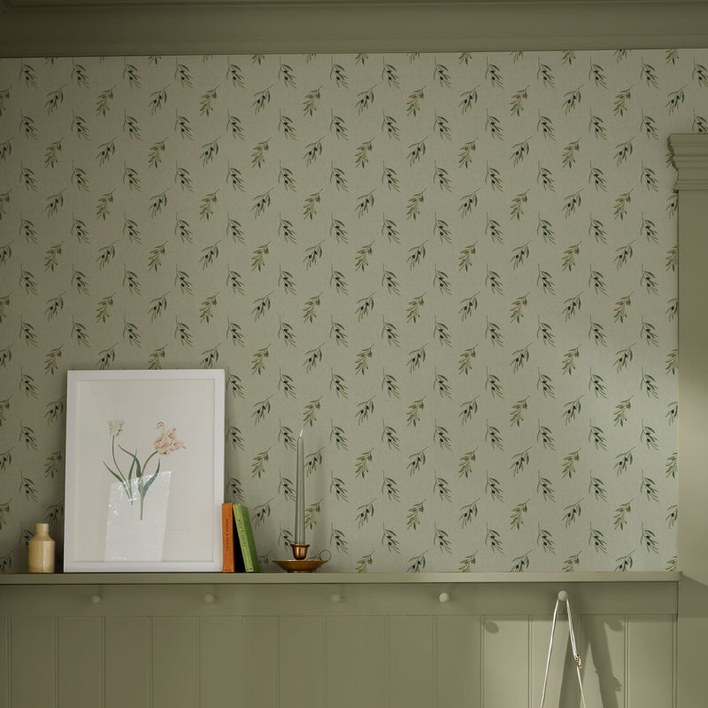 146849 Olive Branch Greenhouse Wallpaper by Sophie Allport