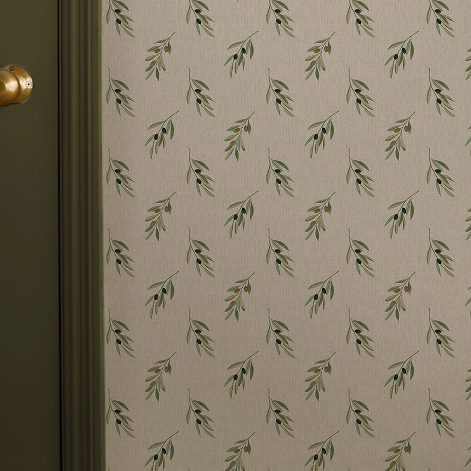 146850 Olive Branch Woven Wicker Wallpaper by Sophie Allport