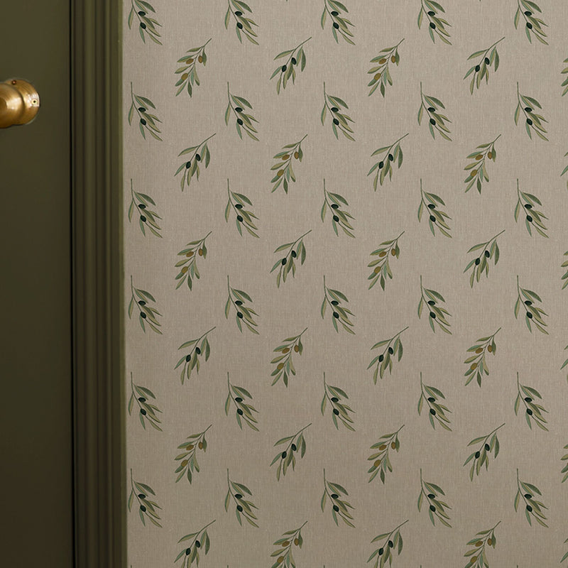 146850 Olive Branch Woven Wicker Wallpaper by Sophie Allport