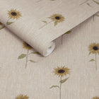 146851 Sunflowers Woven Wicker Wallpaper by Sophie Allport