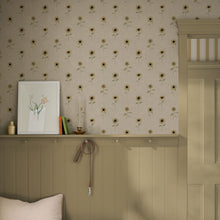 146851 Sunflowers Woven Wicker Wallpaper by Sophie Allport