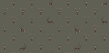 146854 Highland Stag Charcoal Wallpaper by Sophie Allport