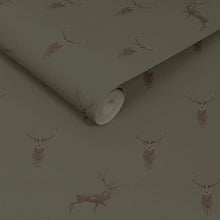 146854 Highland Stag Charcoal Wallpaper by Sophie Allport