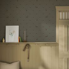 146854 Highland Stag Charcoal Wallpaper by Sophie Allport