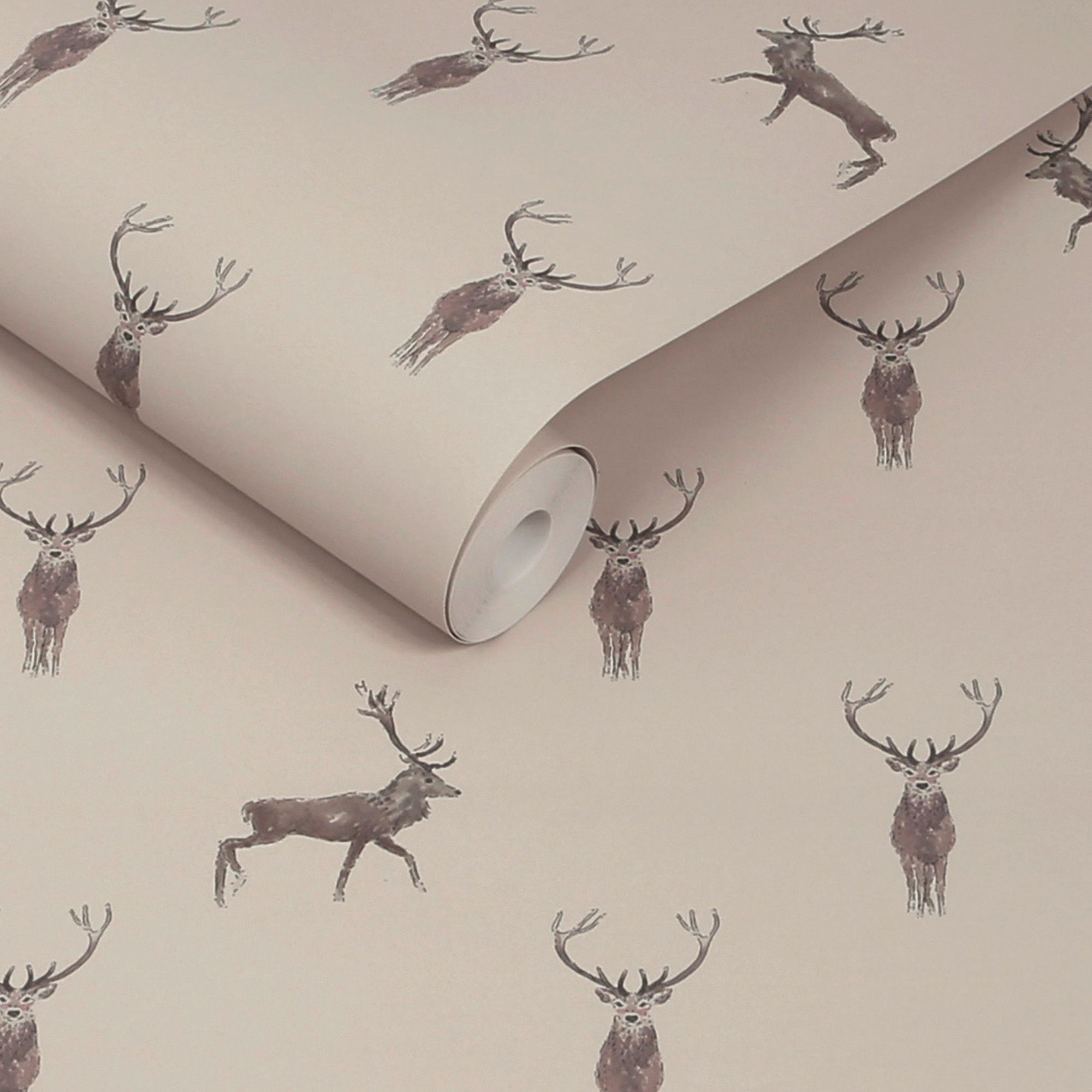 146855 Highland Stag Rutland Stone Wallpaper by Sophie Allport