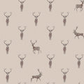 Highland Stag Rutland Stone Sophie Allport SS26 Wallpaper by Sophie Allport