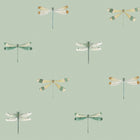 146856 Watercolour Dragonfly Pale Sprig Wallpaper by Sophie Allport