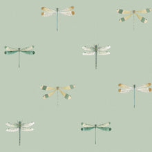 146856 Watercolour Dragonfly Pale Sprig Wallpaper by Sophie Allport
