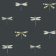 Watercolour Dragonfly Oundle Navy Sophie Allport SS26 Wallpaper by Sophie Allport