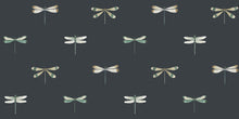 146857 Watercolour Dragonfly Oundle Navy Wallpaper by Sophie Allport