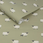 146859 Sheep Mossbank Green Wallpaper by Sophie Allport