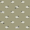Sheep Mossbank Green Sophie Allport SS26 Wallpaper by Sophie Allport