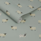 146860 Sheep Witham Blue Wallpaper by Sophie Allport