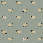 146860 Sheep Witham Blue Wallpaper by Sophie Allport